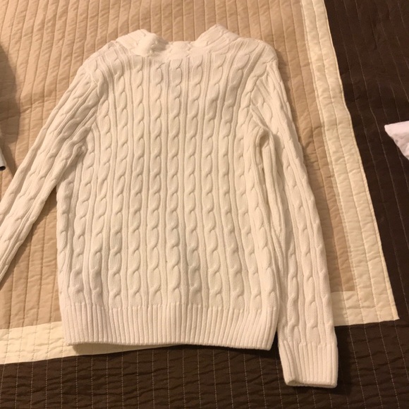 NWOT white knit cotton sweater! - Picture 6 of 6